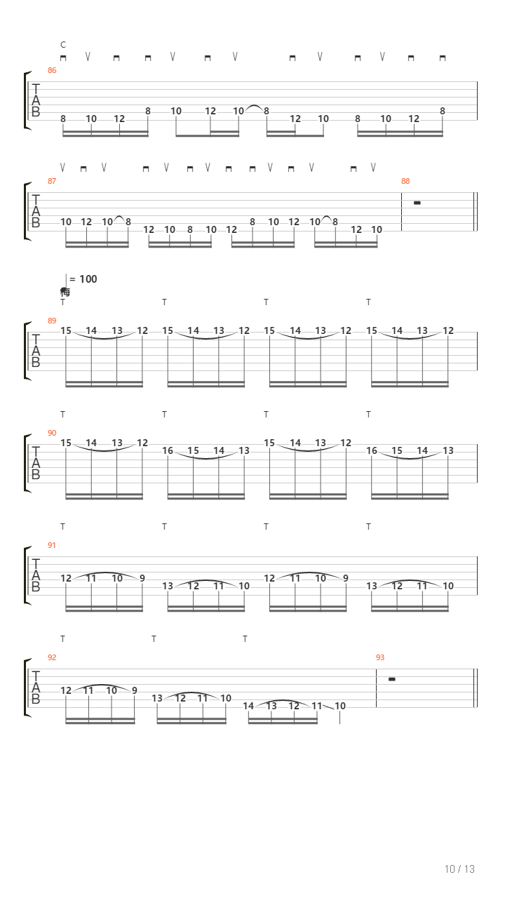 地狱训练 第五册 全章节精编GTP STAGE 4 [精品] （本网首发）吉他谱