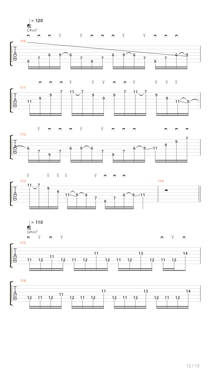 地狱训练 第五册 全章节精编GTP STAGE 6 [精品] （本网首发）吉他谱