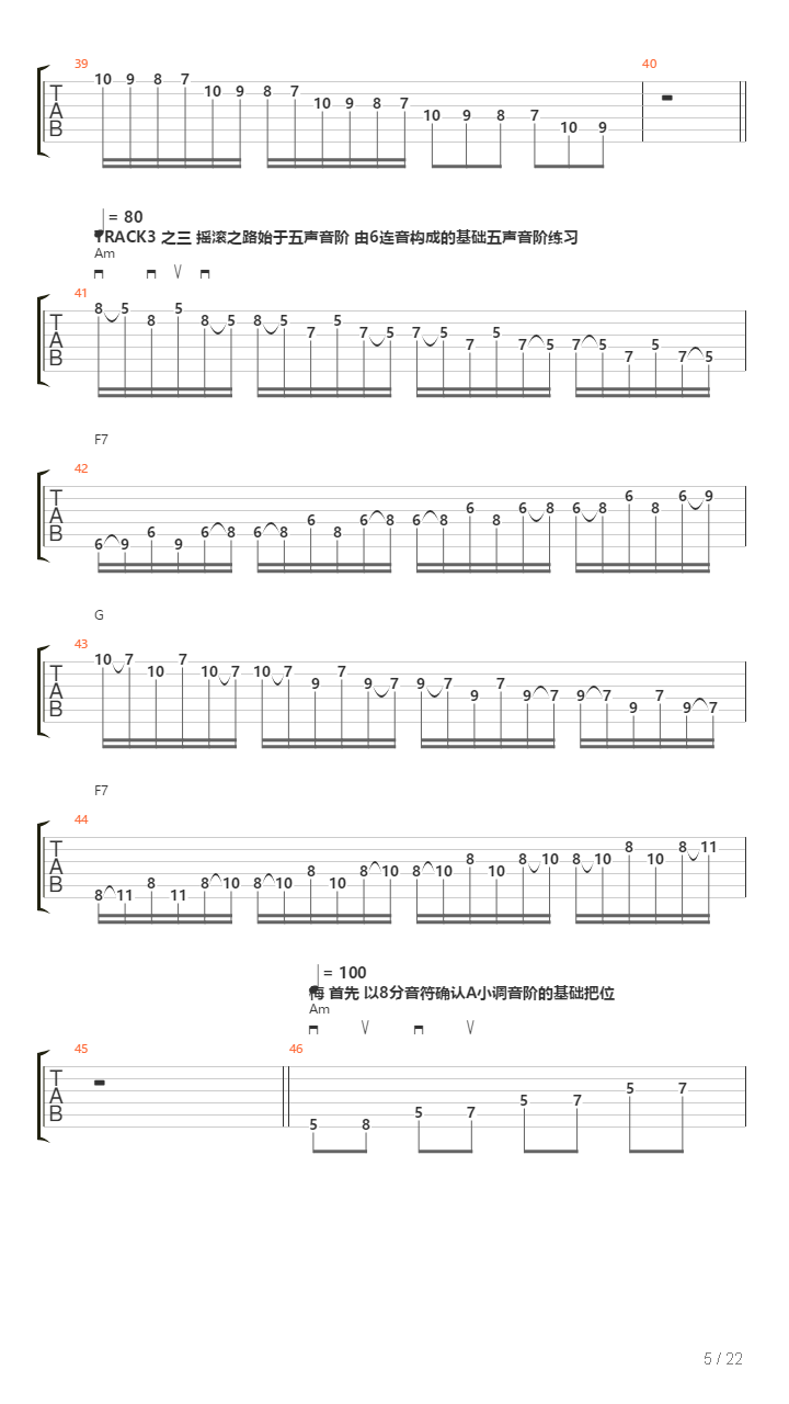 地狱训练 第六册 全章节精编GTP 第一章 [精品] （本网首发）吉他谱