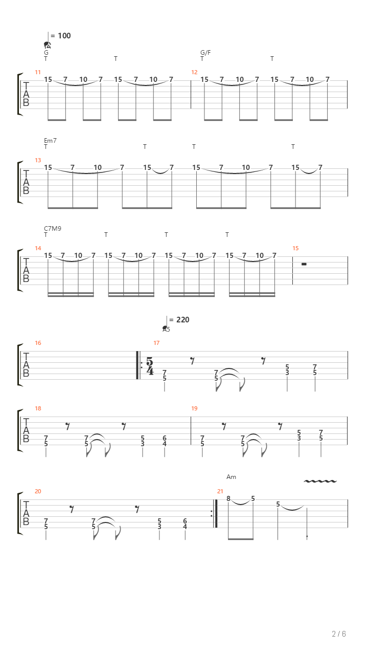 地狱训练 第七册 全章节精编GTP 02 スパイ大作戦のテーマ Mission Impossible Theme [精品] （本网首发）吉他谱