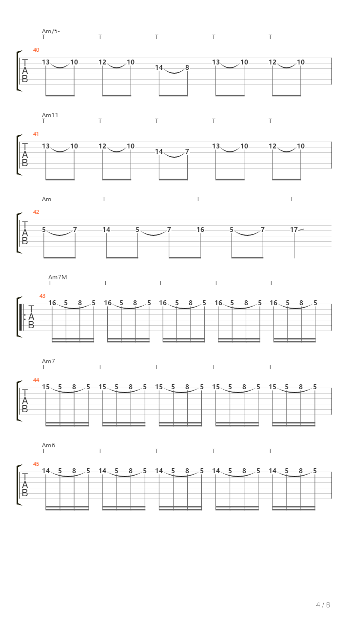 地狱训练 第七册 全章节精编GTP 02 スパイ大作戦のテーマ Mission Impossible Theme [精品] （本网首发）吉他谱