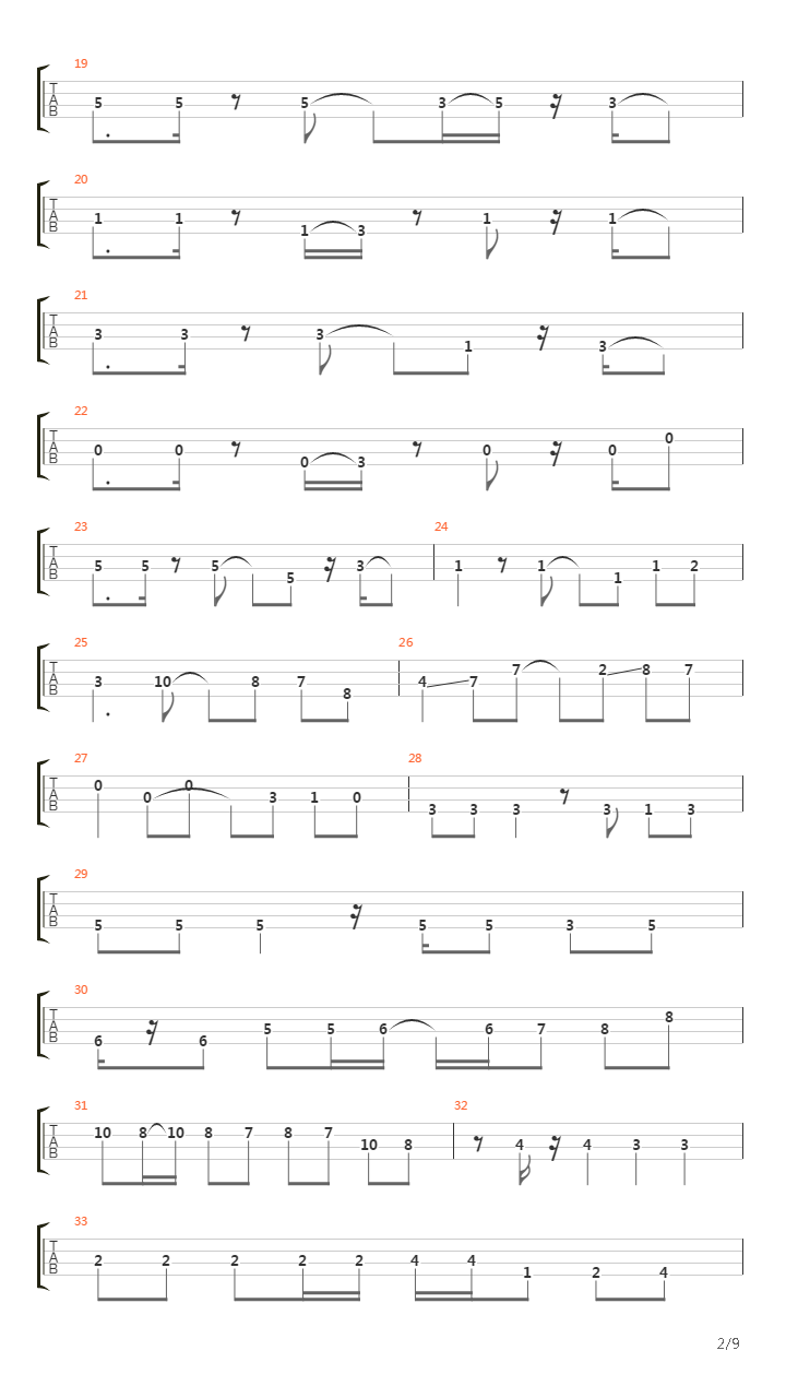 DESIRE（BASS）吉他谱