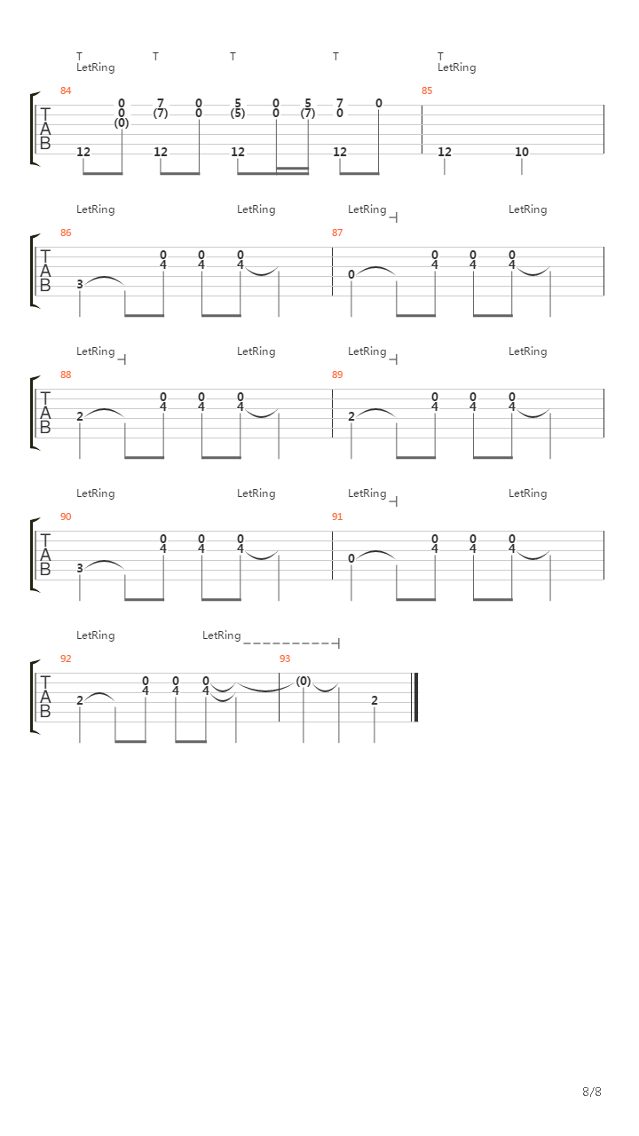 蝶变吉他谱