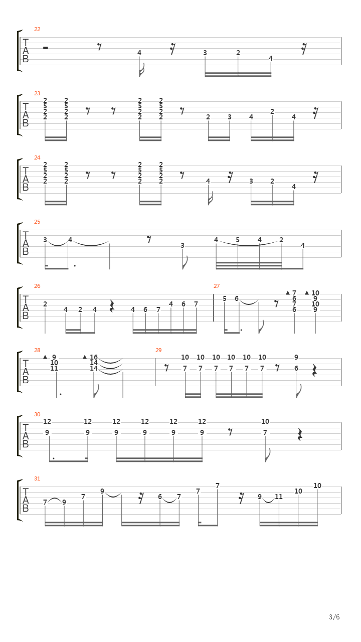 Fusion（solo自扒）吉他谱