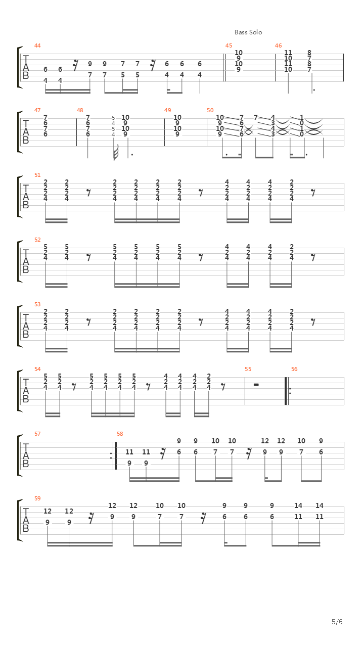 Fusion（solo自扒）吉他谱