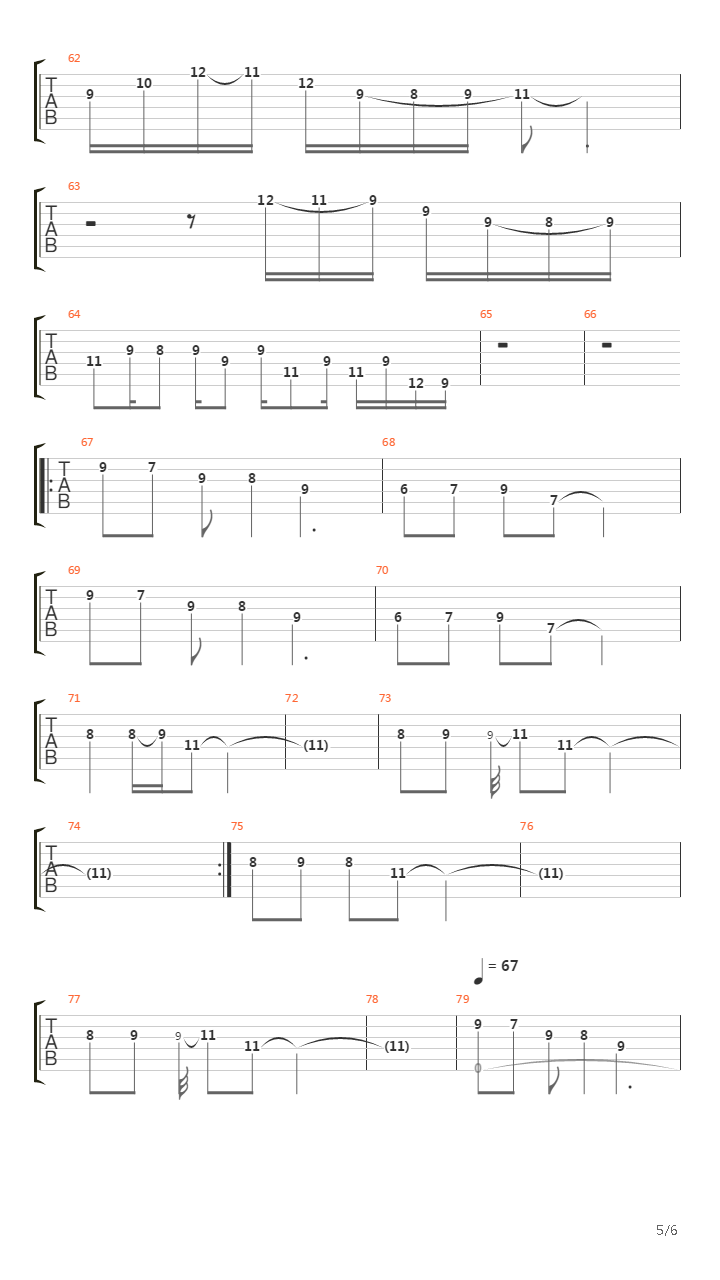 Hills Of Eternity（带鼓声）吉他谱