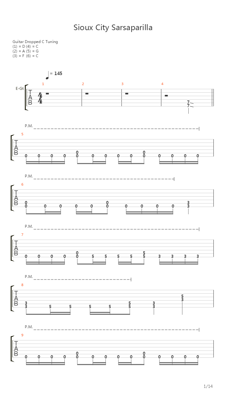 Sioux City Sarsaparilla吉他谱