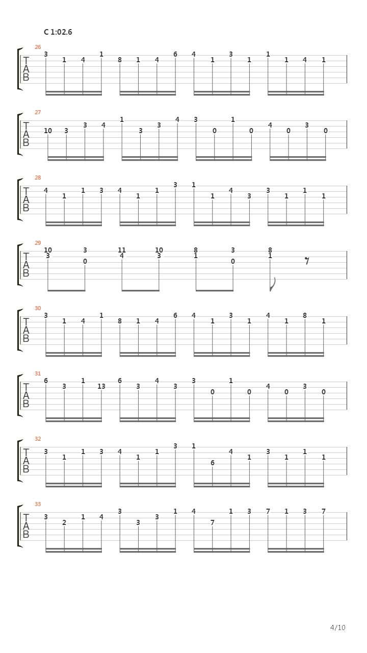 Croatian Rhapsody(克罗地亚狂想曲)吉他谱