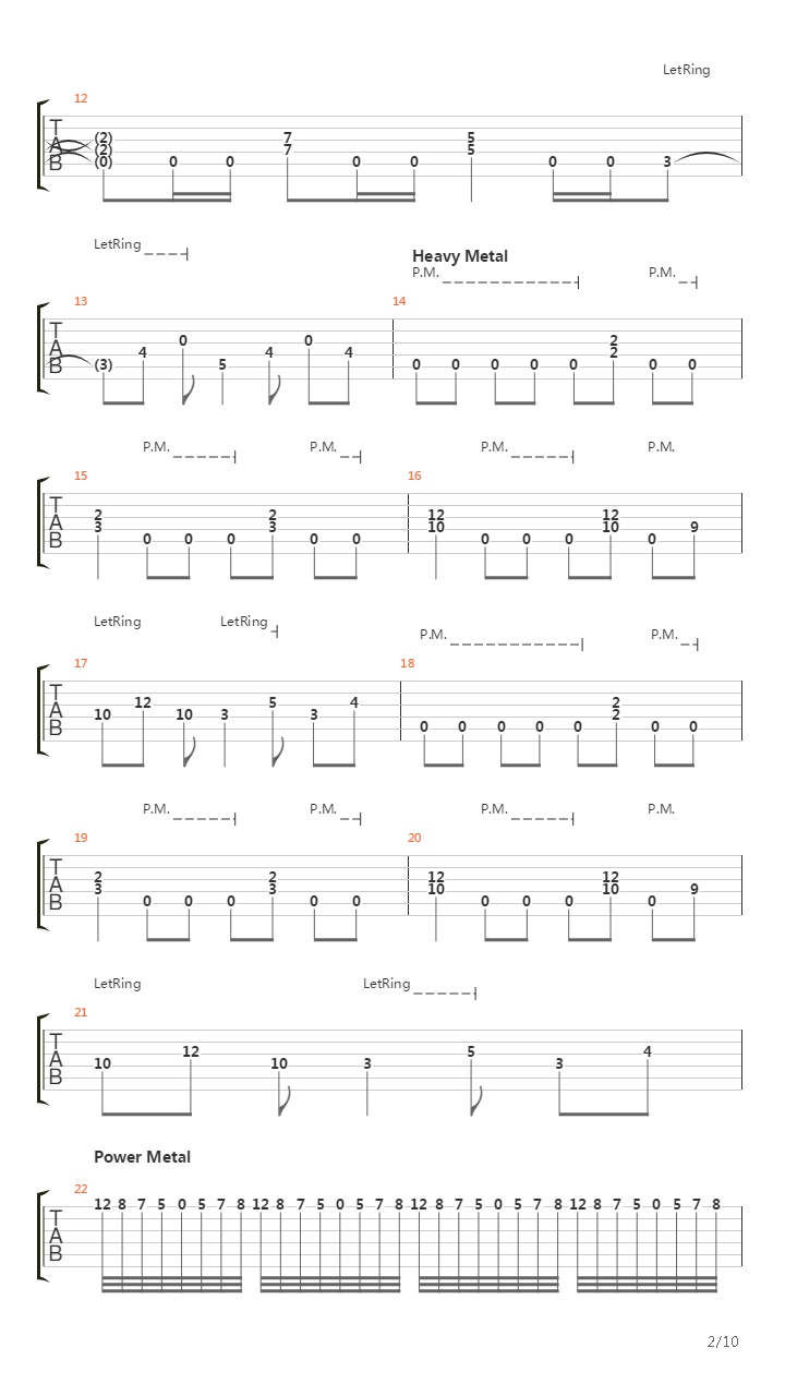 10 Genres of Metal in 3 Minutes吉他谱