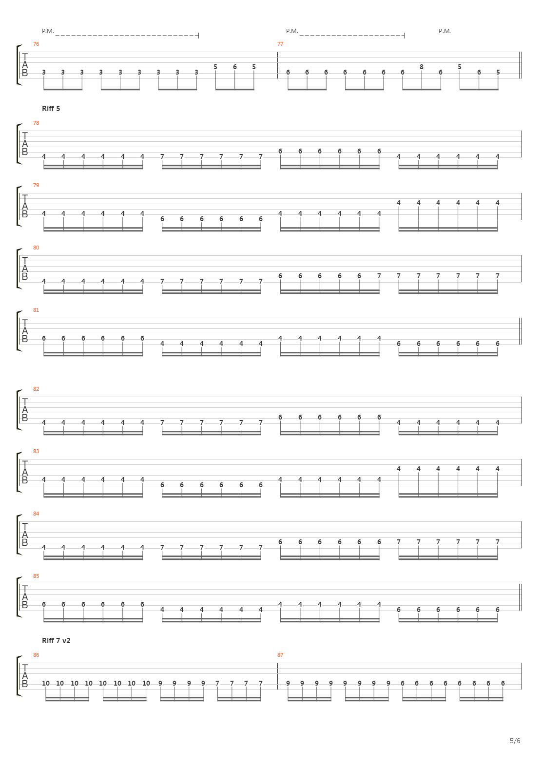 Embryo Of Lies吉他谱