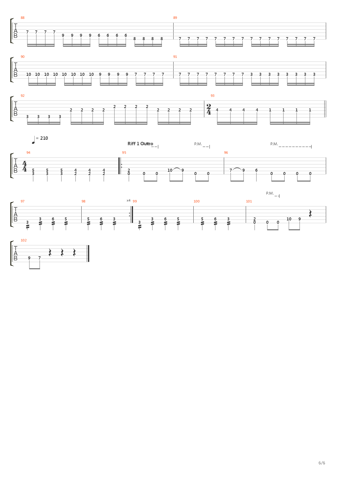 Embryo Of Lies吉他谱