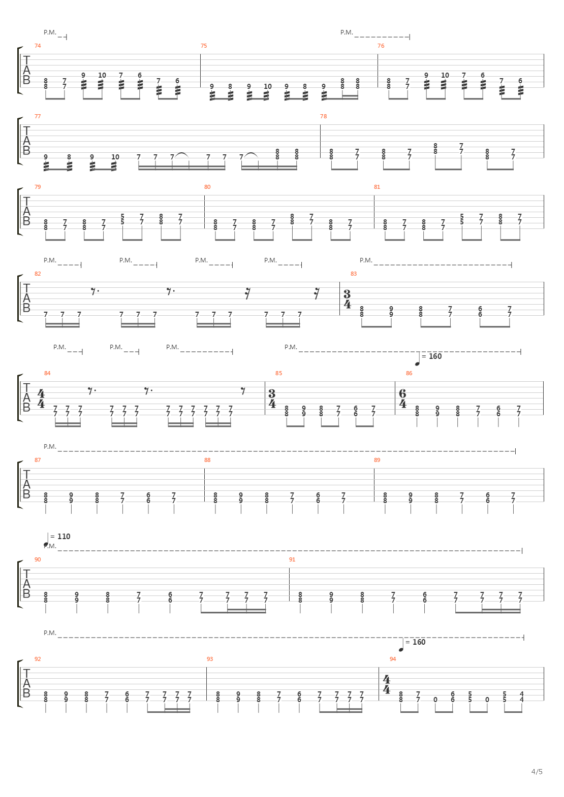 A Massacre In The North吉他谱