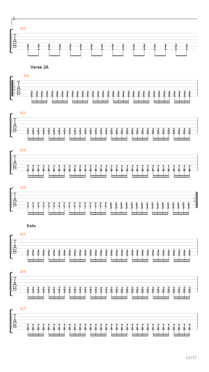 Into The Painted Grey吉他谱