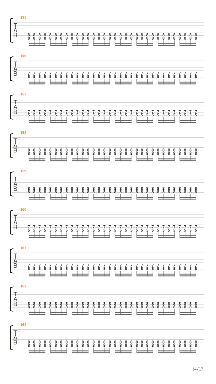 Into The Painted Grey吉他谱