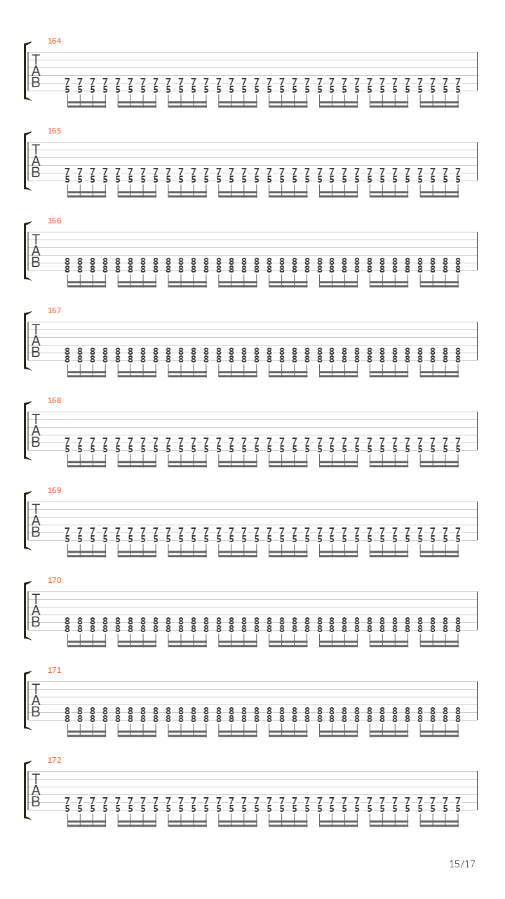 Into The Painted Grey吉他谱