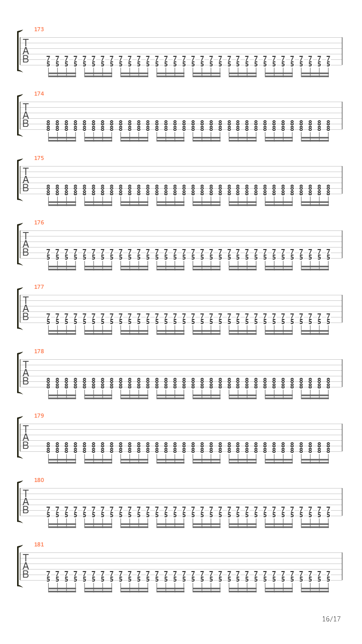 Into The Painted Grey吉他谱