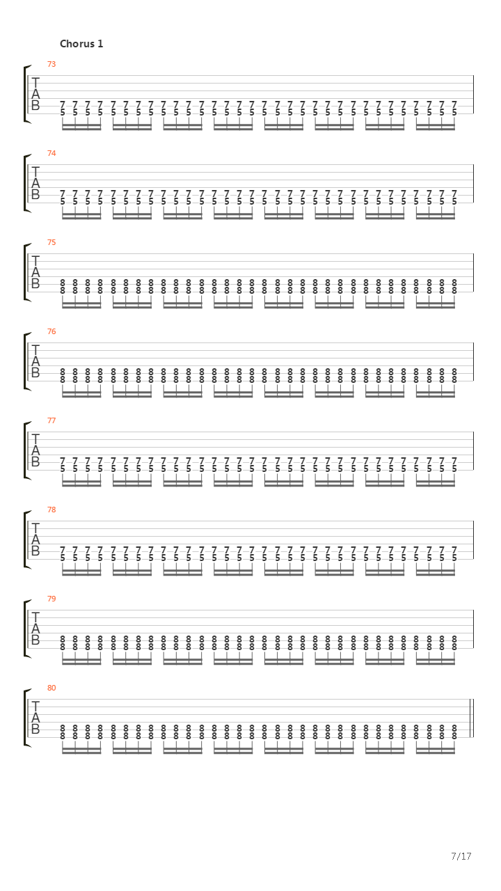 Into The Painted Grey吉他谱