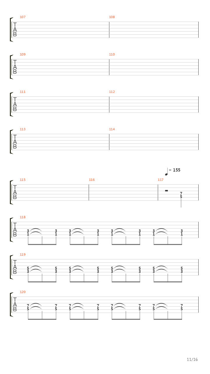 The Martyr吉他谱