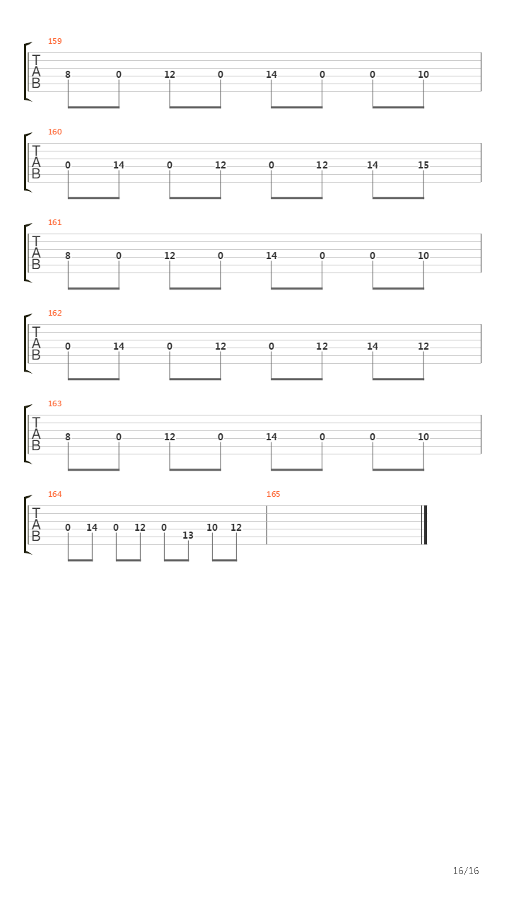 The Martyr吉他谱