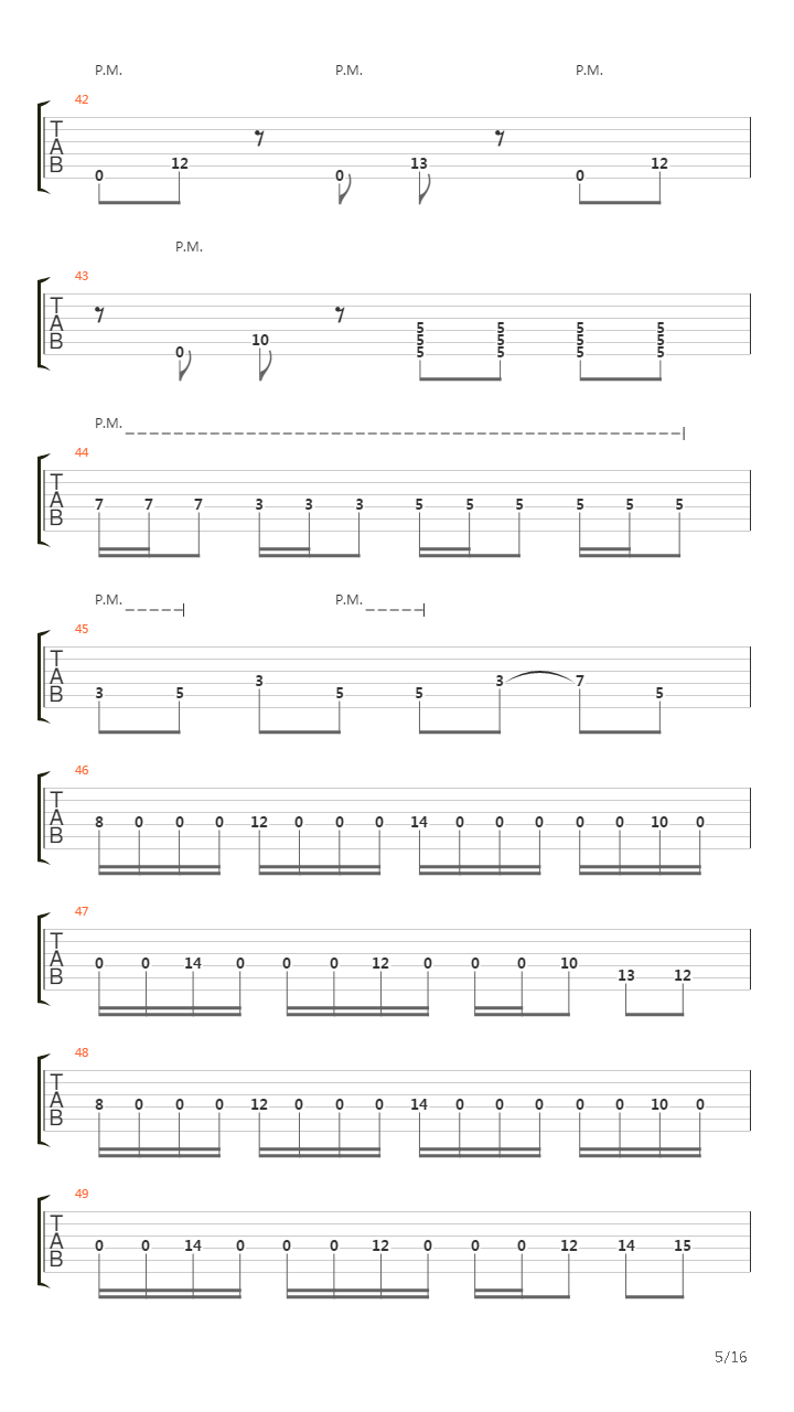 The Martyr吉他谱