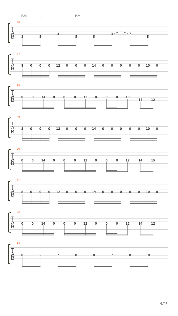 The Martyr吉他谱