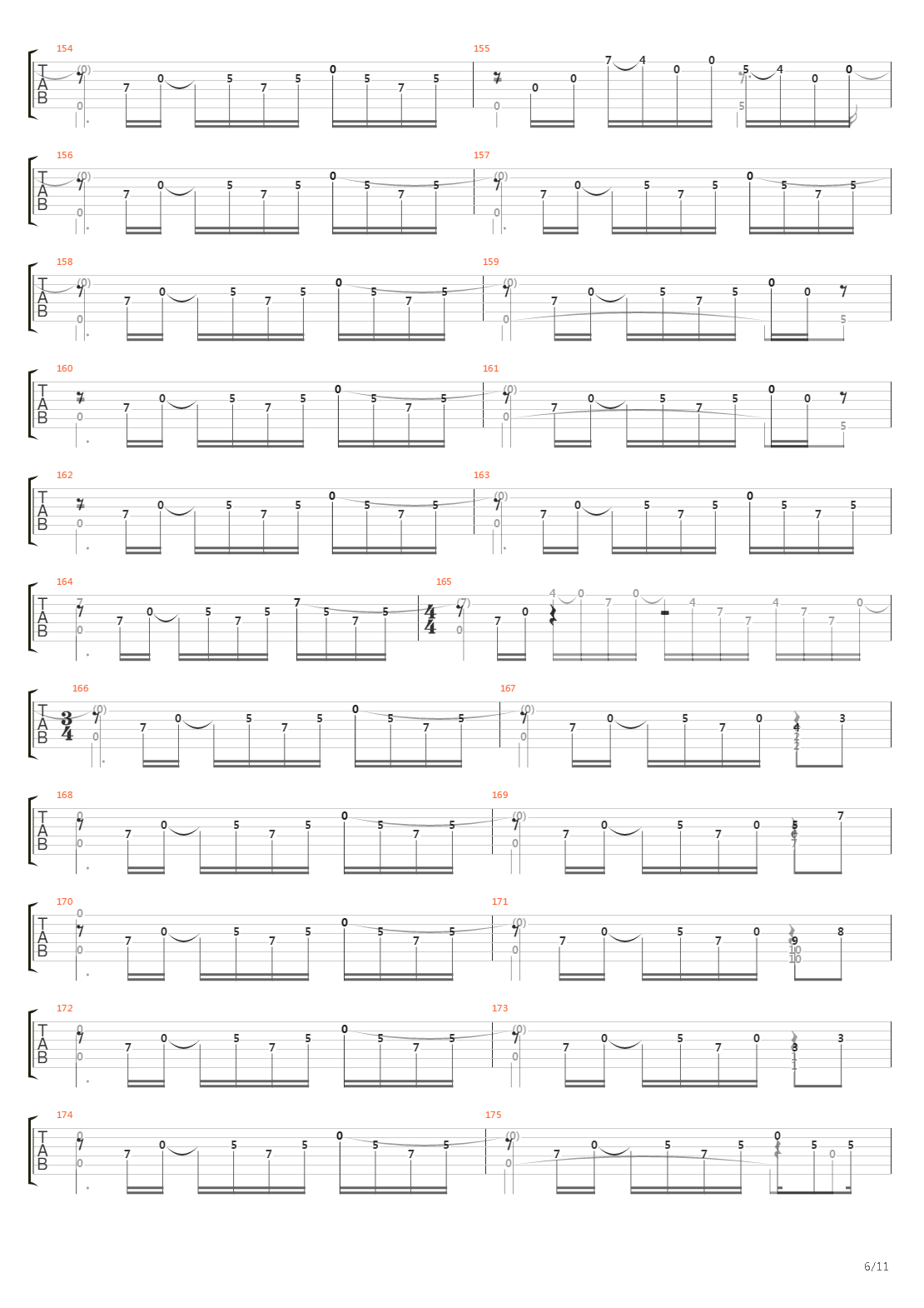 Turning Turning Back吉他谱