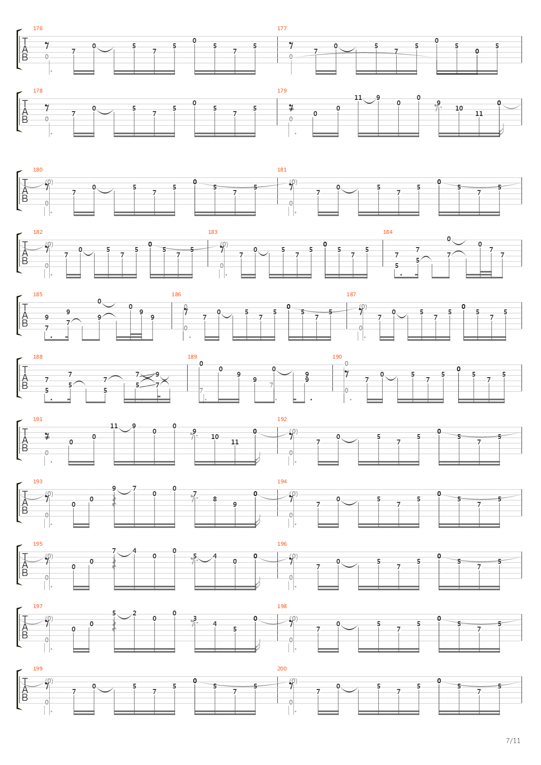 Turning Turning Back吉他谱