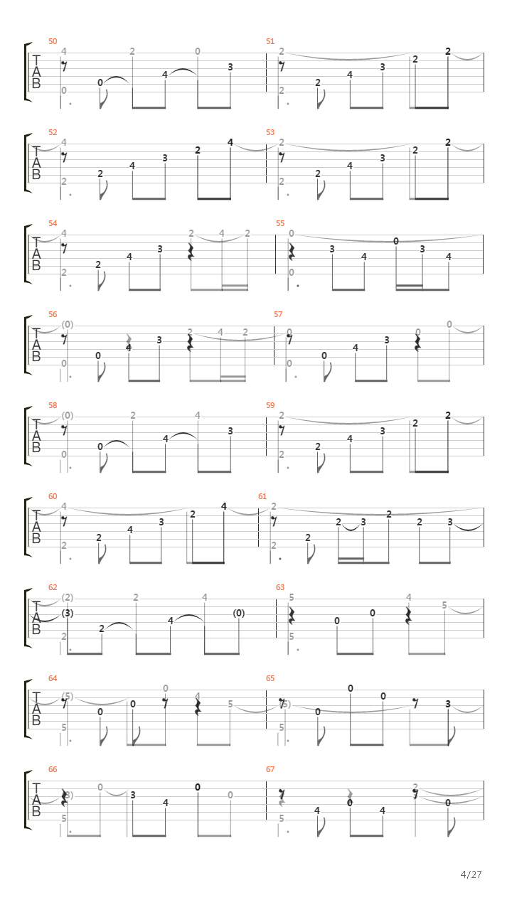 Turning Turning Back吉他谱