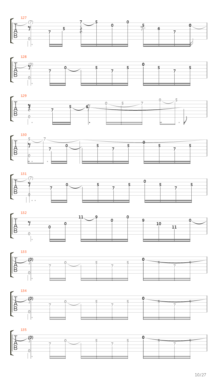 Turning Turning Back吉他谱