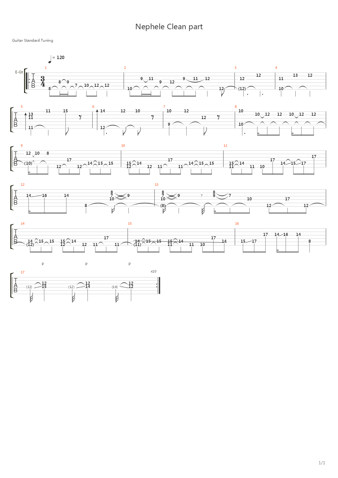 Nephele吉他谱