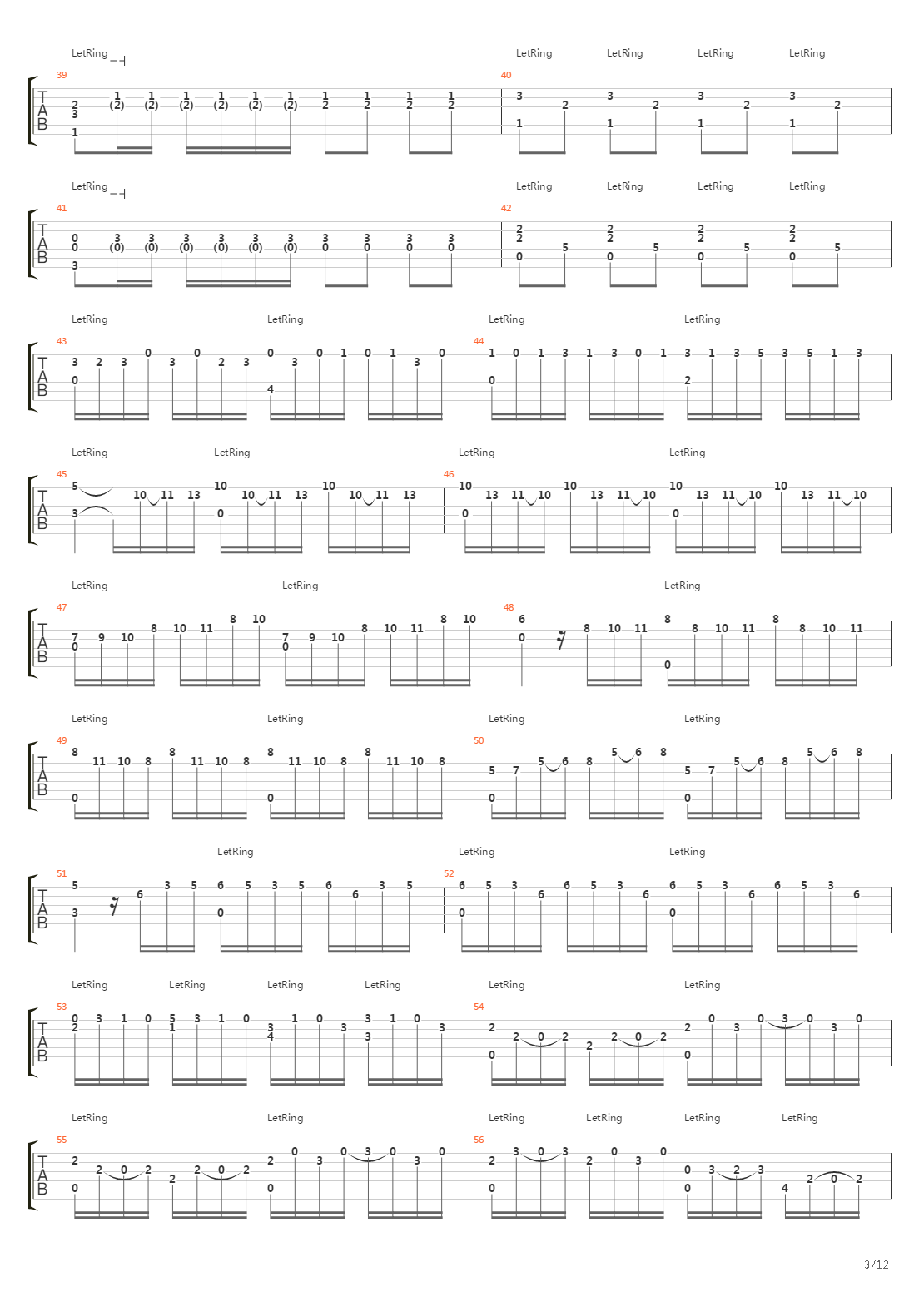 Concerto No 4 In F Minor Op 8 Rv 297 Winter吉他谱