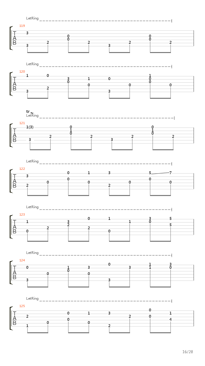 Concerto No 4 In F Minor Op 8 Rv 297 Winter吉他谱