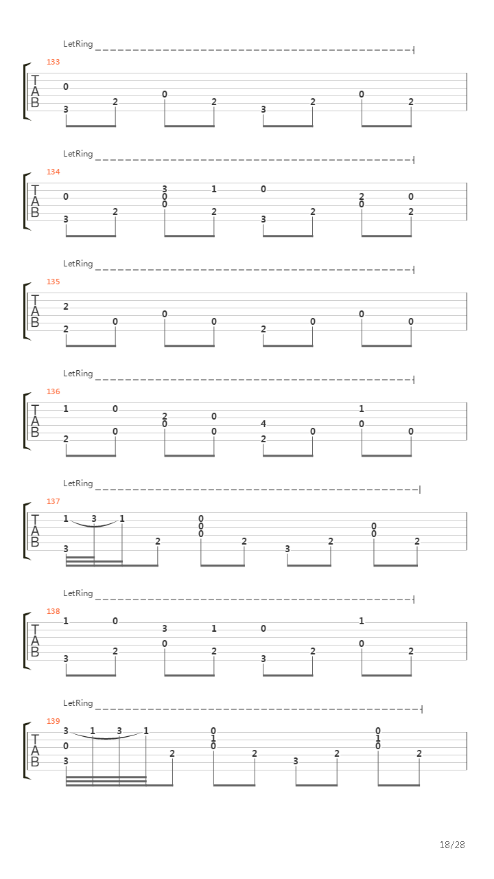 Concerto No 4 In F Minor Op 8 Rv 297 Winter吉他谱