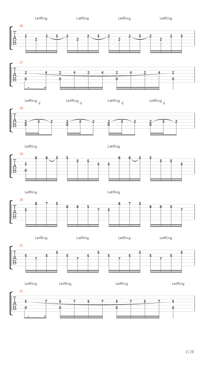 Concerto No 4 In F Minor Op 8 Rv 297 Winter吉他谱