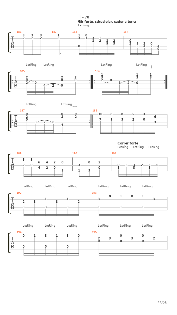 Concerto No 4 In F Minor Op 8 Rv 297 Winter吉他谱