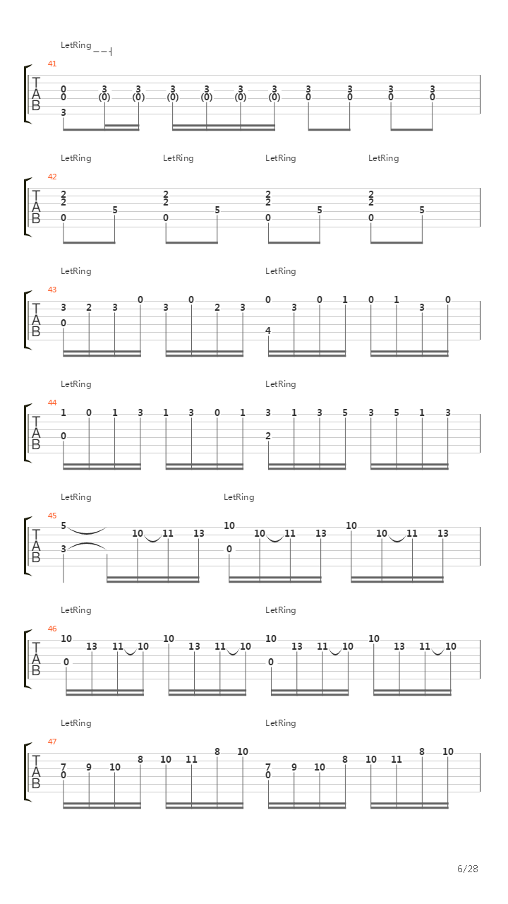 Concerto No 4 In F Minor Op 8 Rv 297 Winter吉他谱