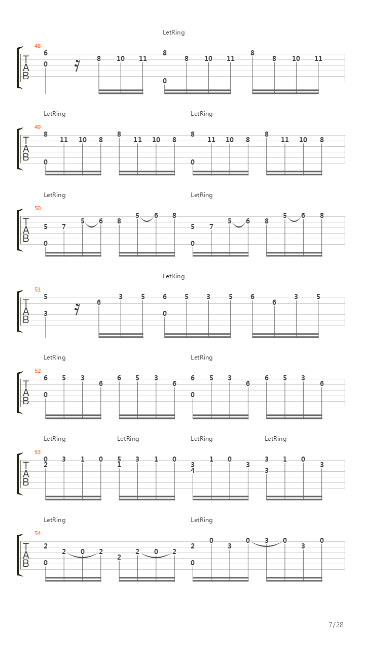 Concerto No 4 In F Minor Op 8 Rv 297 Winter吉他谱