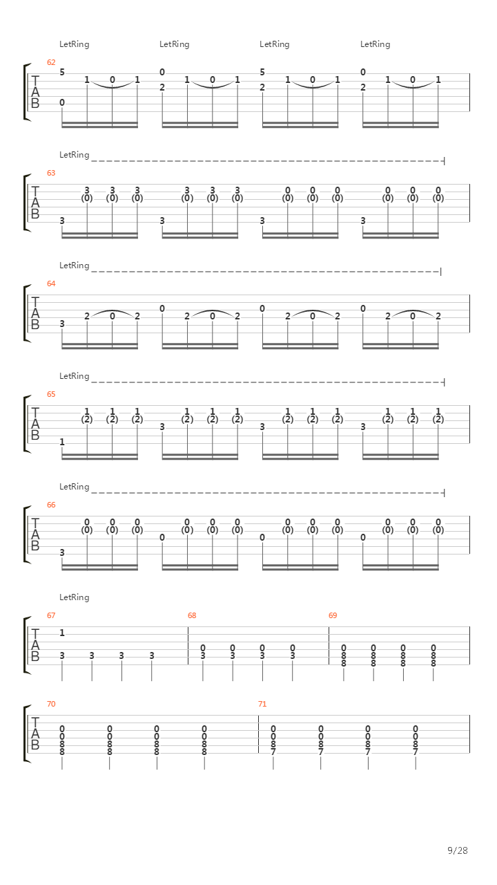 Concerto No 4 In F Minor Op 8 Rv 297 Winter吉他谱