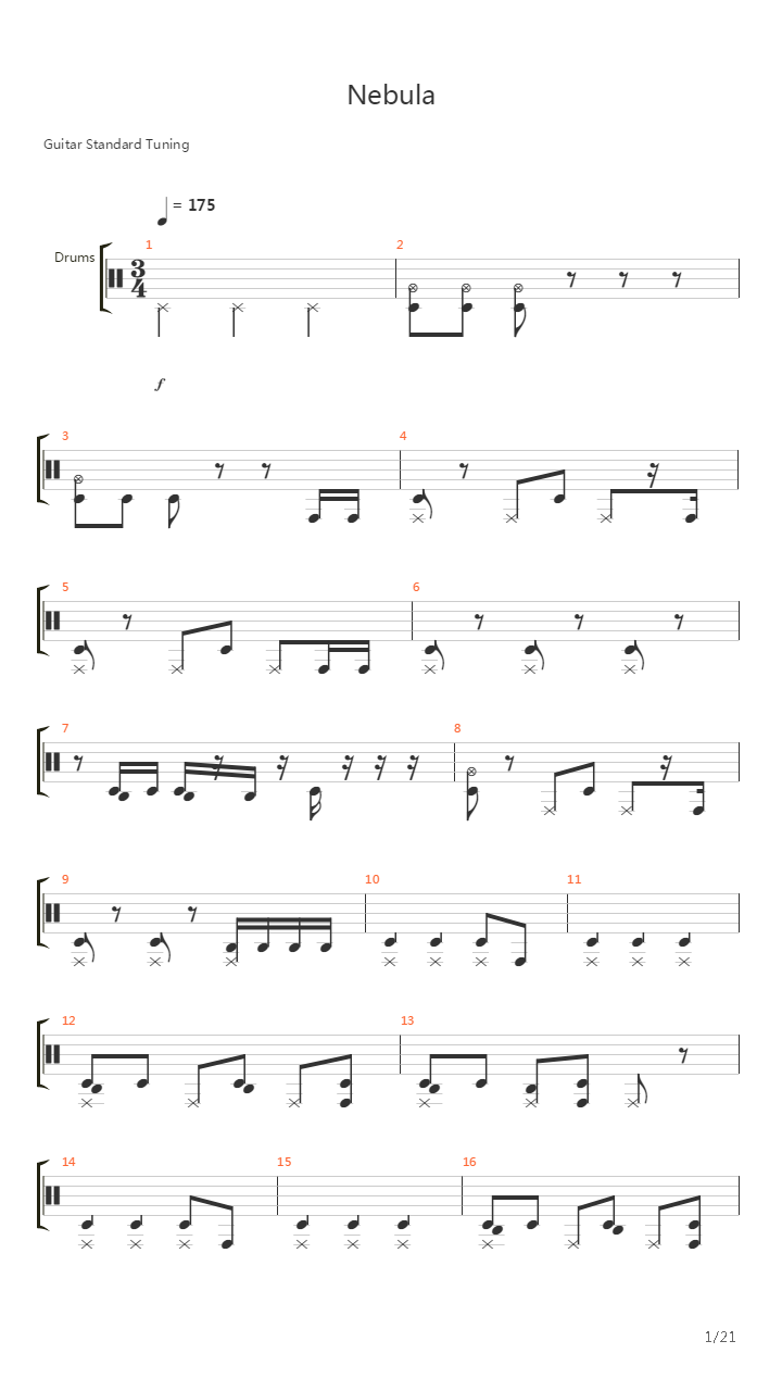 Nebula吉他谱