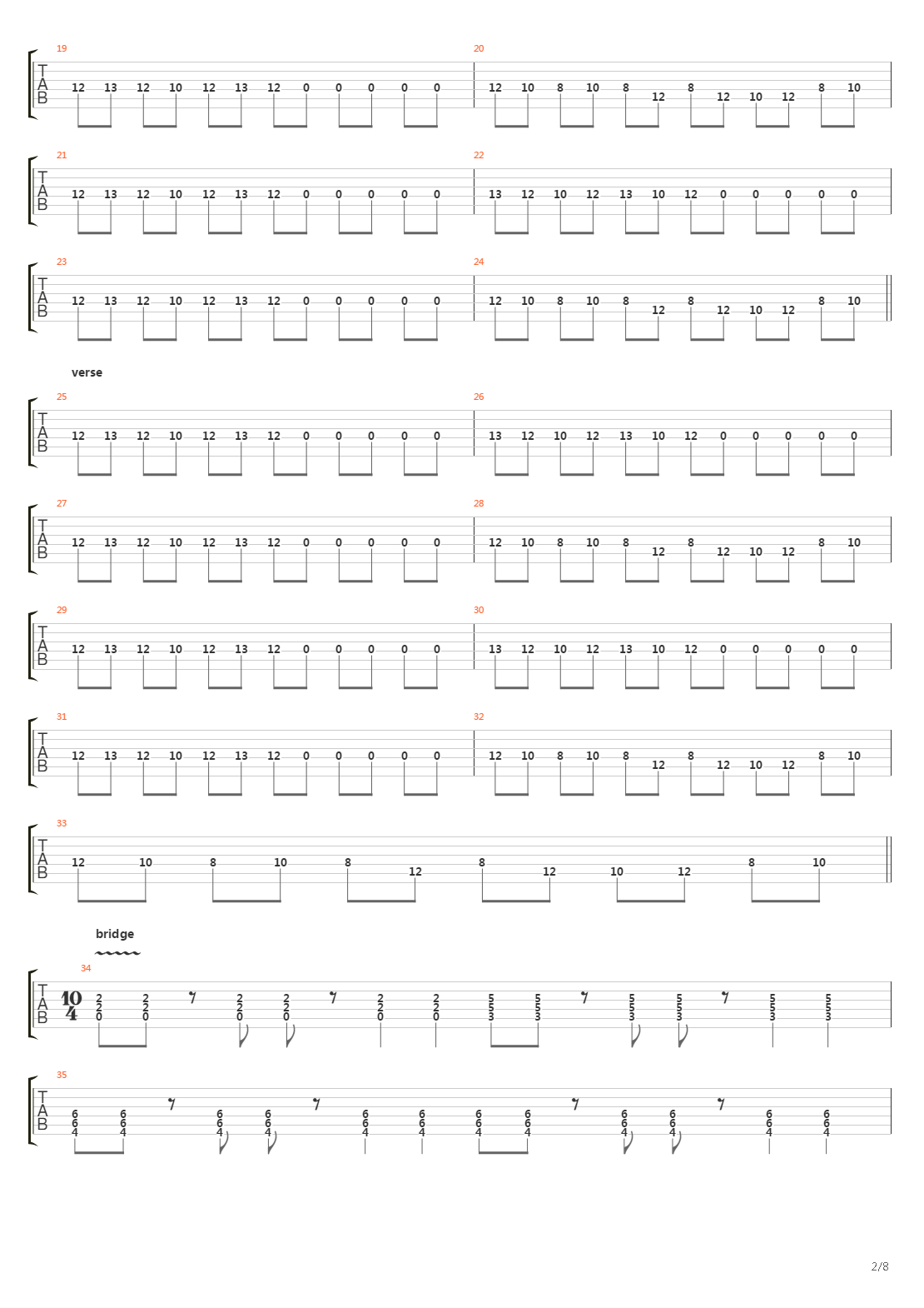 The Illustrated Man吉他谱