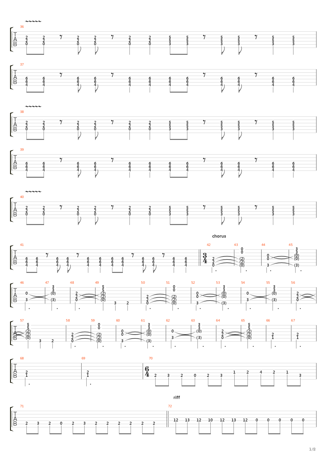 The Illustrated Man吉他谱