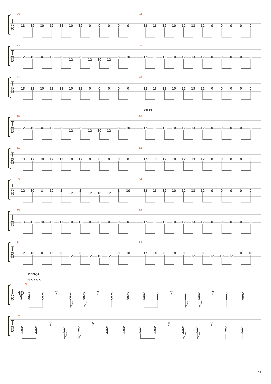 The Illustrated Man吉他谱