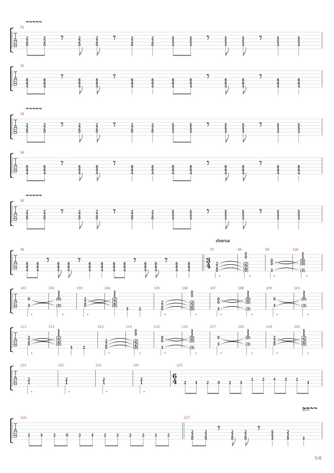 The Illustrated Man吉他谱