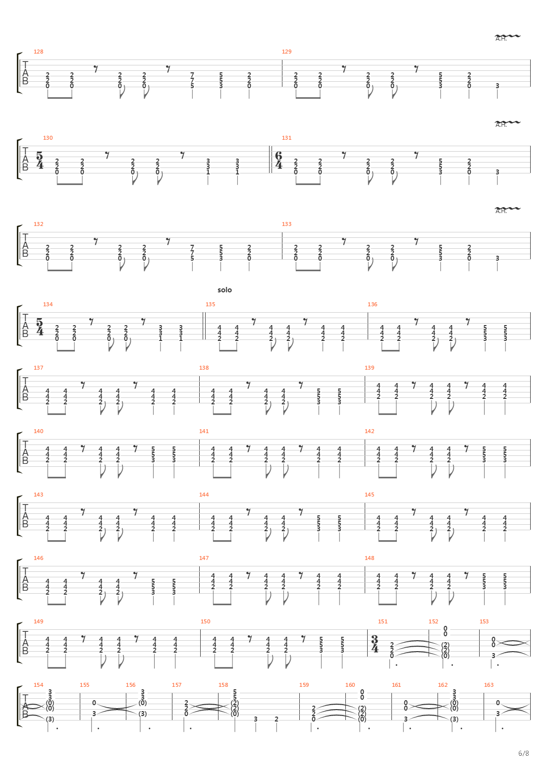 The Illustrated Man吉他谱