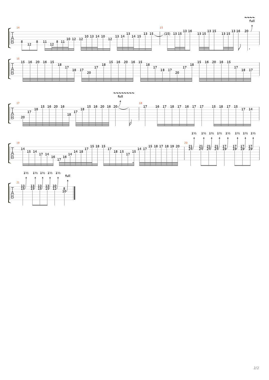 Paradigm吉他谱