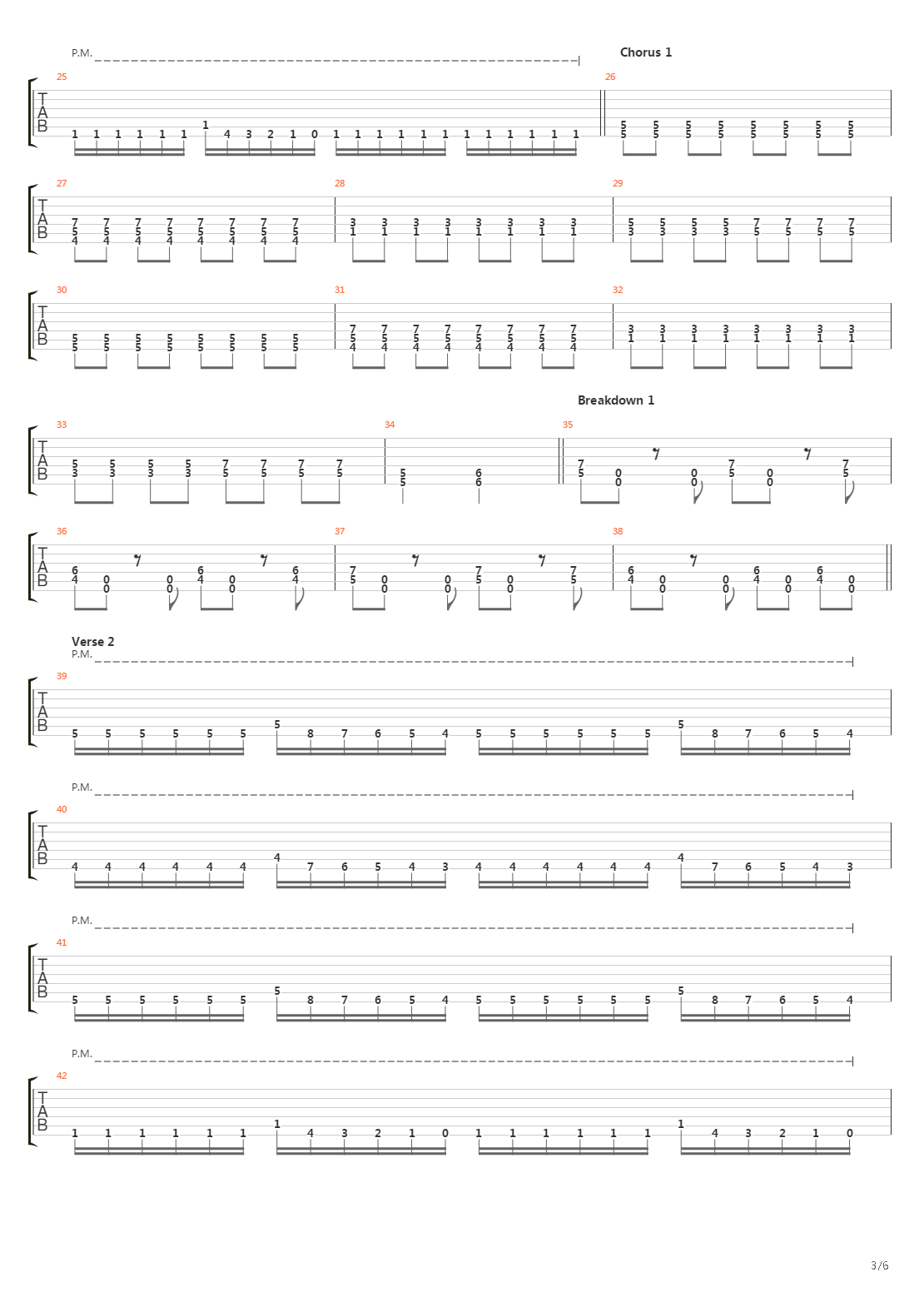 Paradigm吉他谱