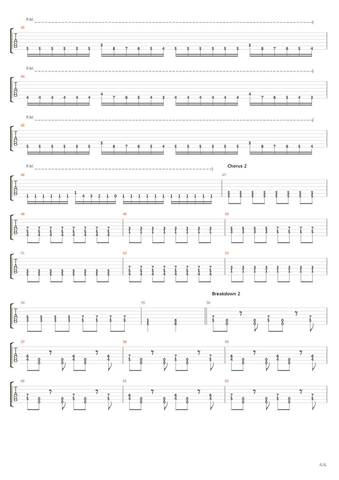 Paradigm吉他谱