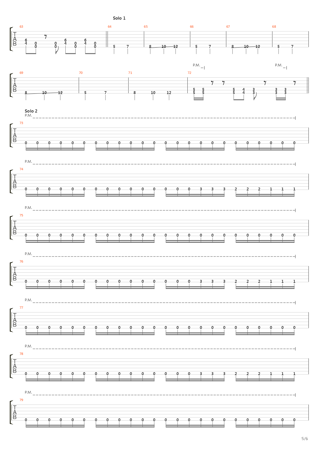 Paradigm吉他谱