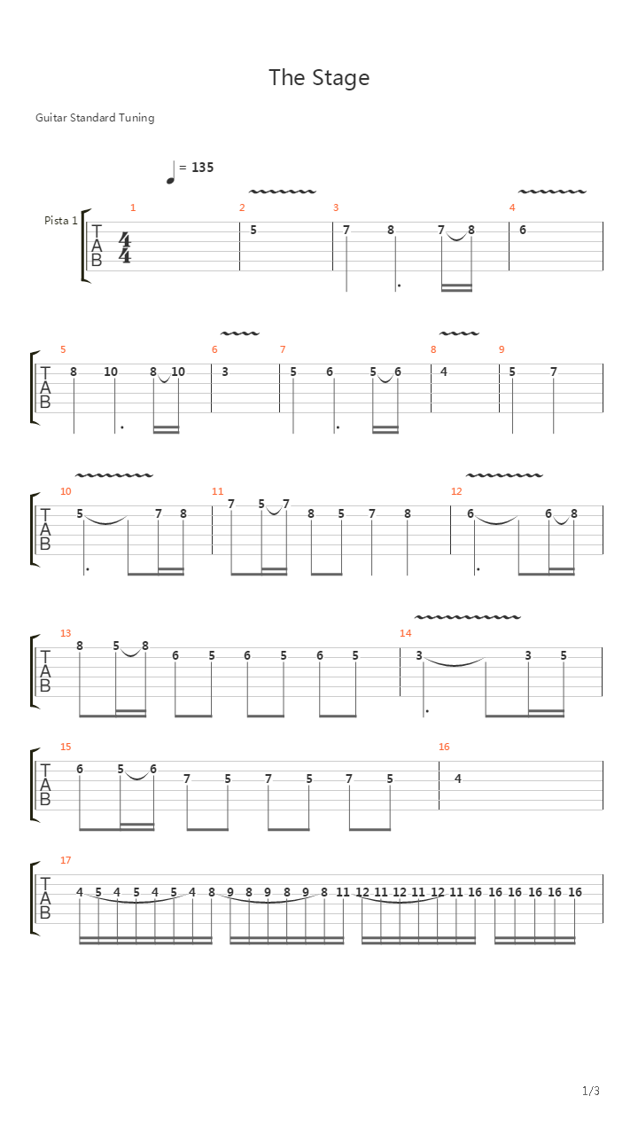 The Stage吉他谱