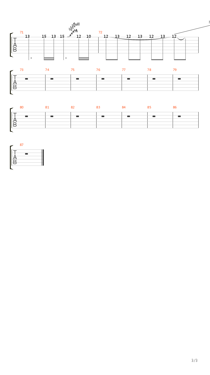 The Outsider吉他谱